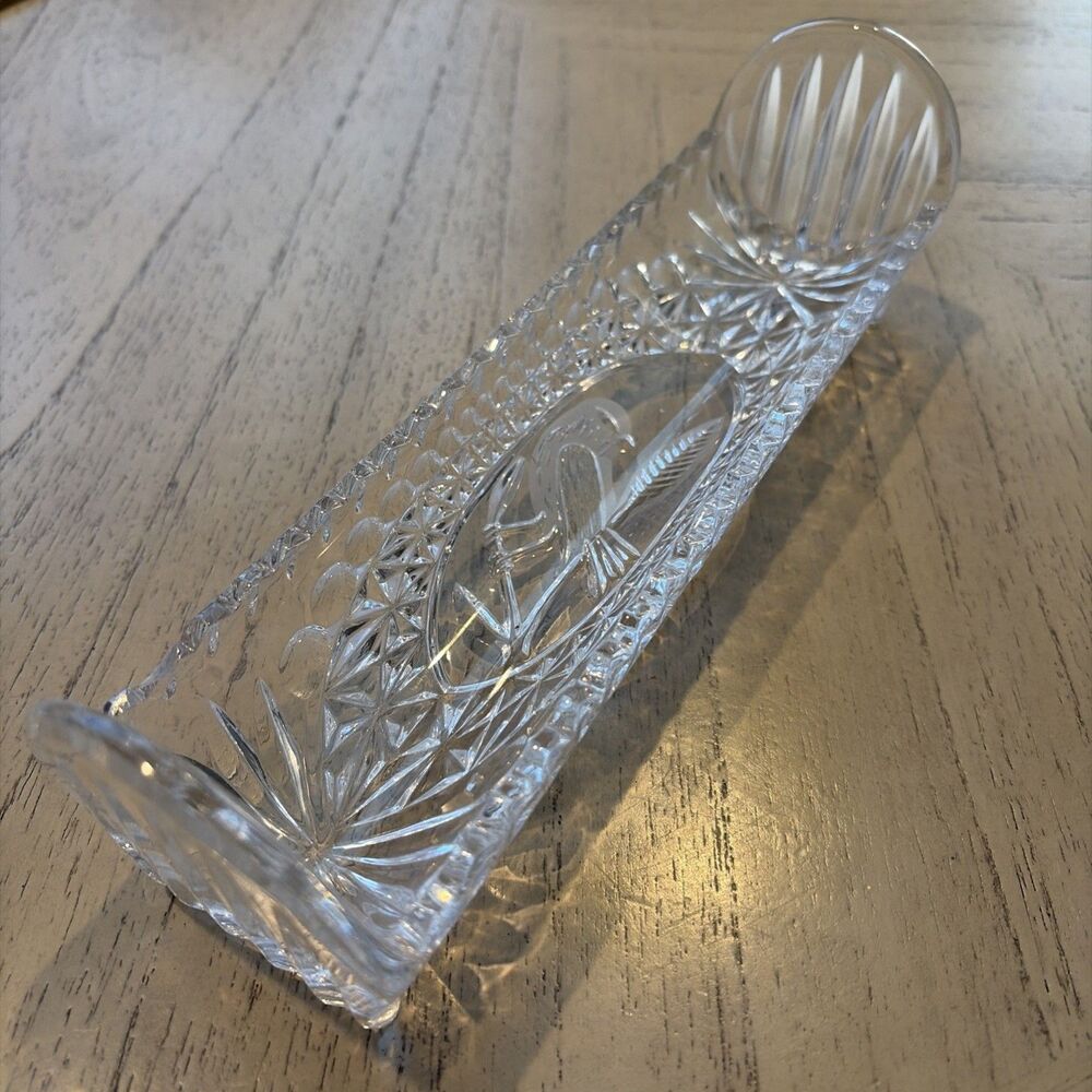 Hofbauer The Byrdes Collection Crystal Cracker/Celery Tray 9 1/8"